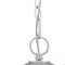 Homeroots 13 x 8 x 8 in. Phoenix 1-Light Brushed Silver Hanging Light 397981 - alternate 5